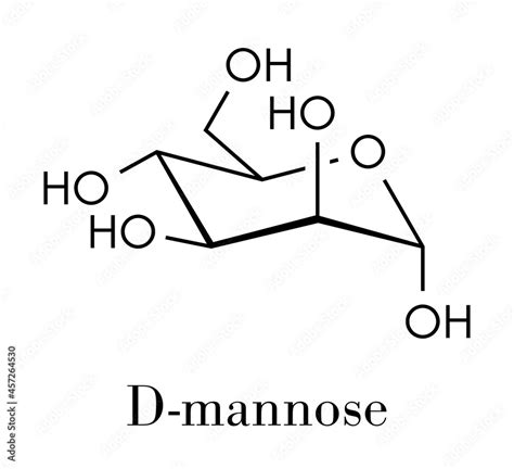 Mannose (D-mannose) Sugar Epimer Of Skeletal Stock Vector, 40% OFF