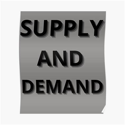 "Supply and demand" Poster for Sale by Abuadham | Redbubble