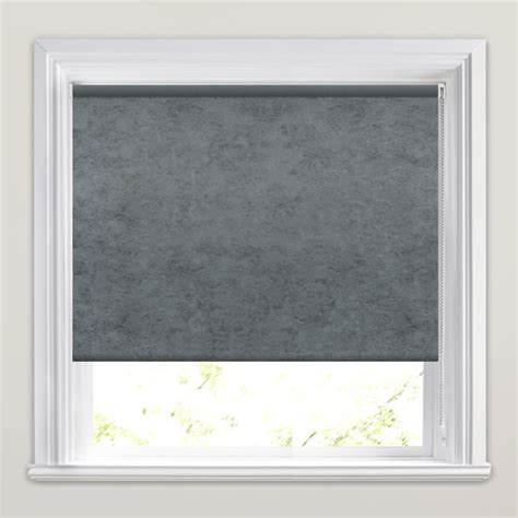 Waterproof Roller Blinds for Bathroom Windows, Grey Patterned