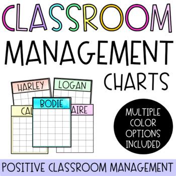 Classroom Management Charts by Lashes and Littles | TPT