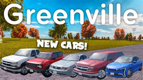 NEW CARS IN GREENVILLE! | Roblox Greenville - YouTube