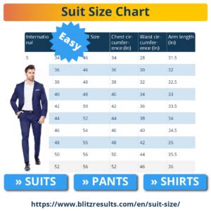 Best Suit Size Guide including Charts