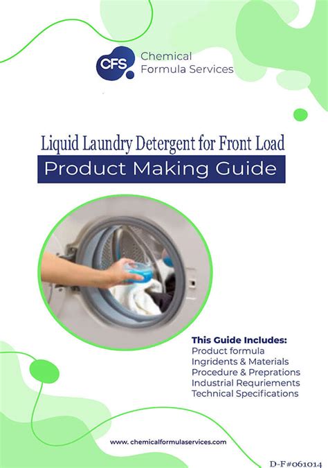 Detergent for Front Load washing Machine - At - 1 Chemical Formula Services