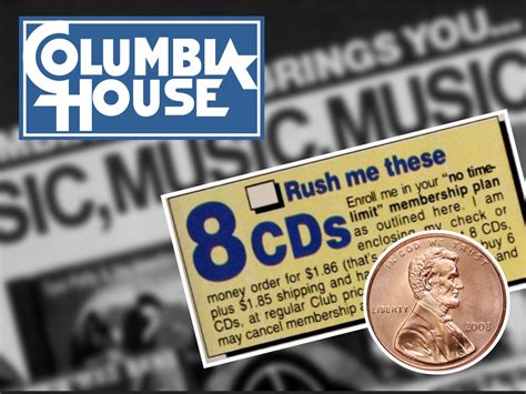 Columbia House - "8 CDs for 1 cent!" : r/nostalgia