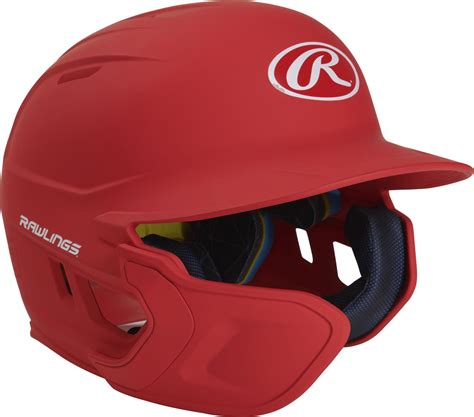 C Flap Helmet w/ Cheek Protector Extension Rawlings Mach EXT Baseball ...