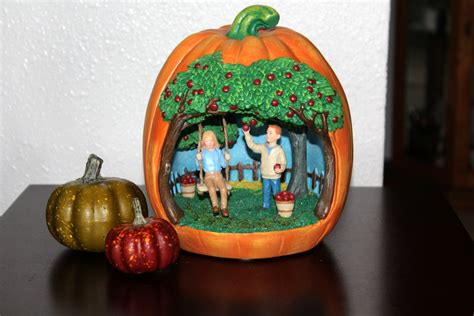 Pumpkin with Illuminated Scene Inside: Valerie Parr Hill / Small ...