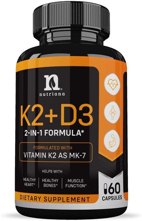 Vitamina K2 Con D3 5000 Iu Suplemento Vitamina D Y K Compl | Mercado Libre