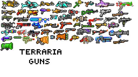 Terraria guns by redballbomb on DeviantArt