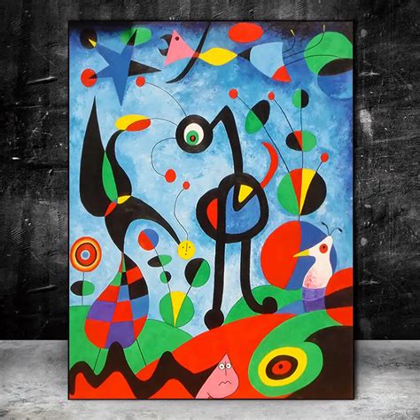 O jardim 1925 por joan miro reproduções de obras de arte famosas pinturas em tela abstrata de ...