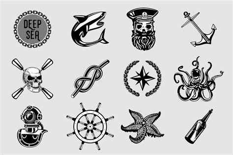 Vintage Nautical Elements | Sailor tattoo, Sailor tattoos, Tattoos