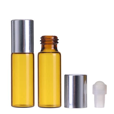 10ml 5ml Amber Clear Essential Oil Glass Roll On Bottles Wholesale For Perfume Oil, High Quality ...