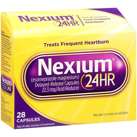 Nexium 24HR Delayed Release Heartburn Relief Capsules, Esomeprazole ...