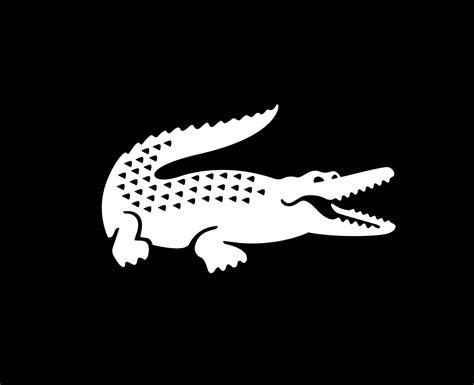 lacoste logo marca símbolo blanco diseño ropa Moda vector ilustración ...