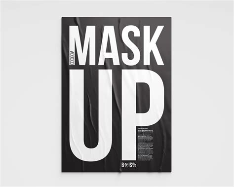 MASK UP typographic poster series on Behance