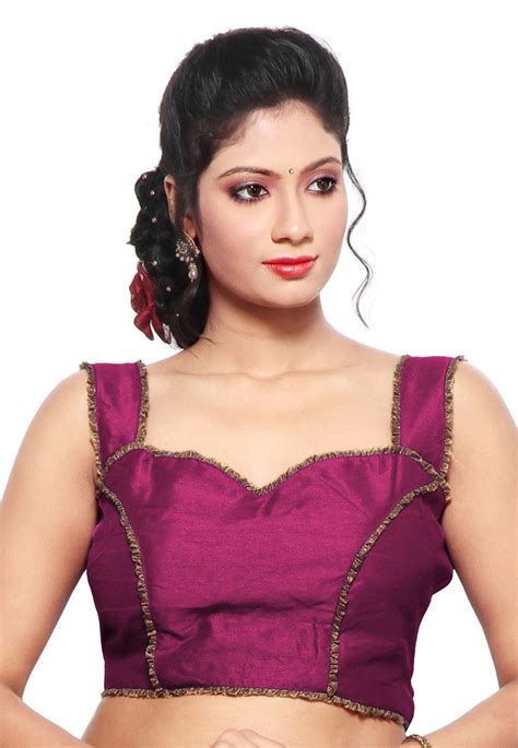 Buy Princess Cut Dupion Silk Blouse in Magenta Online : UUX238 - Utsav Fashion