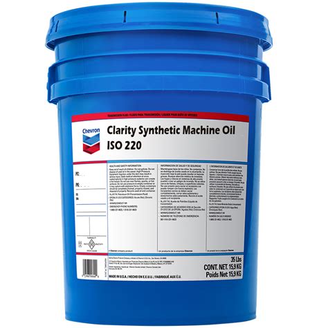 Chevron Clarity Synthetic Machine Oil 220 | SCL