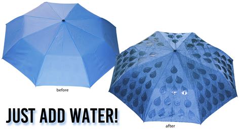 Color-Changing Umbrellas - A Design Appears When Wet! - Captiv8 Promotions