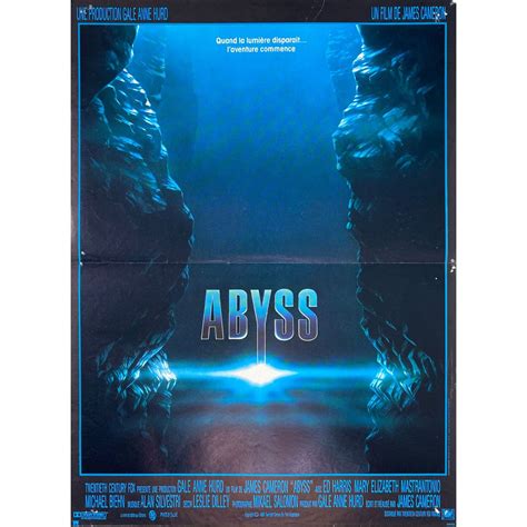 THE ABYSS French Movie Poster - 15x21 in. - 1989