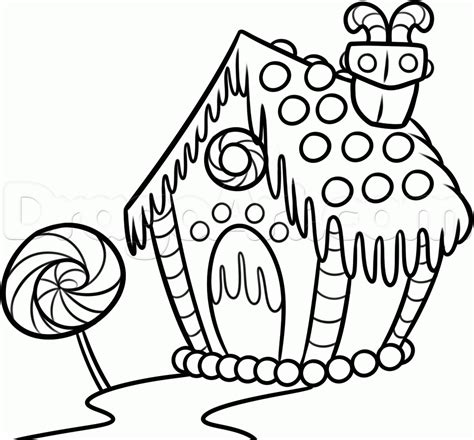 Gingerbread House Coloring Page Online - subeloa11