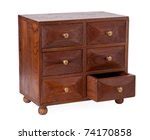 Image of Natural wood chest of drawers | Freebie.Photography
