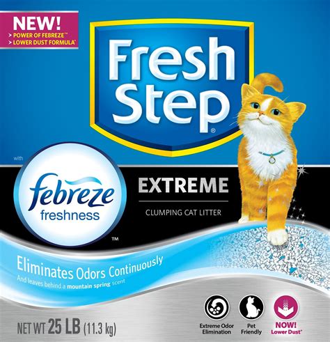 Fresh Step Extreme Odor Control Scented Cat Litter, 25-lb box - Chewy.com