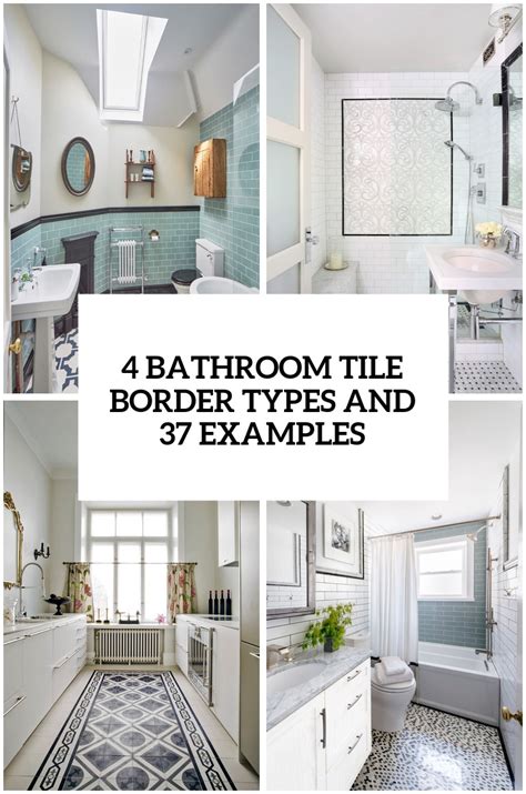 37 Ideas To Use All 4 Bahtroom Border Tile Types - DigsDigs