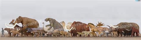 Pleistocene Megafauna by SameerPrehistorica on DeviantArt