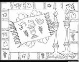 Shabbat Crafts Coloring Pages sketch template
