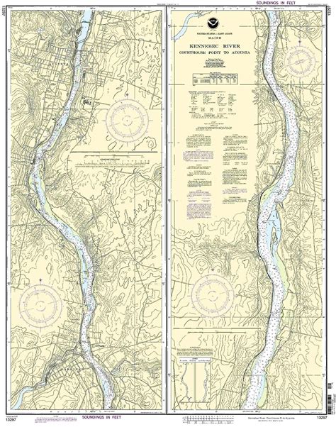 NOAA Chart Kennebec River Courthouse Point to Augusta 11th Edition ...