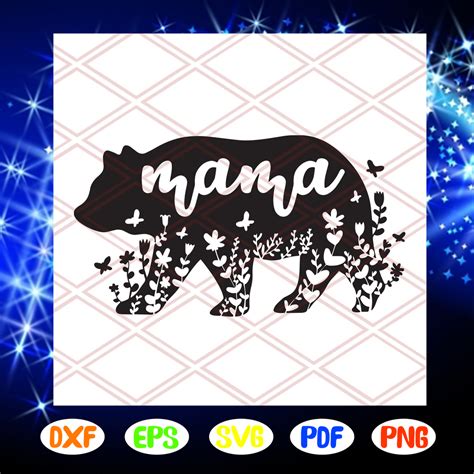 Mama Bear Svg, Mama Svg, Mothers Day Svg, Mothers Day Lover For Silhouette, Files For Cricut ...