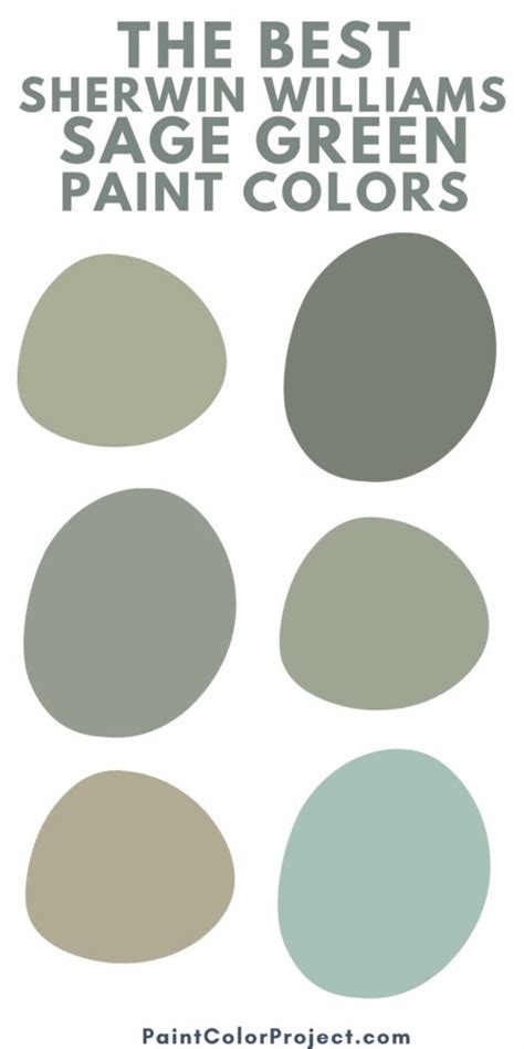 The 6 best Sherwin Williams Sage Green paint colors - The Paint Color Project