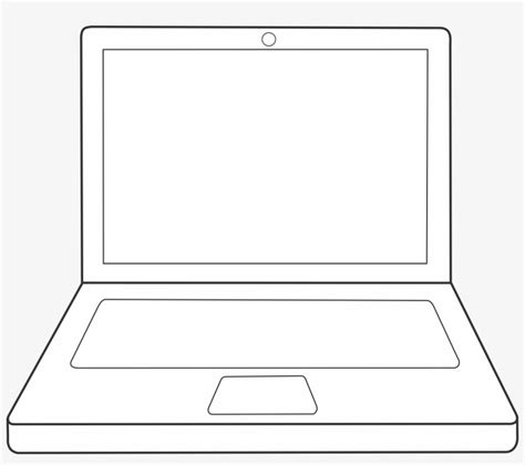 Laptop Vector Graphic - Simple Drawing Of A Laptop Transparent PNG ...