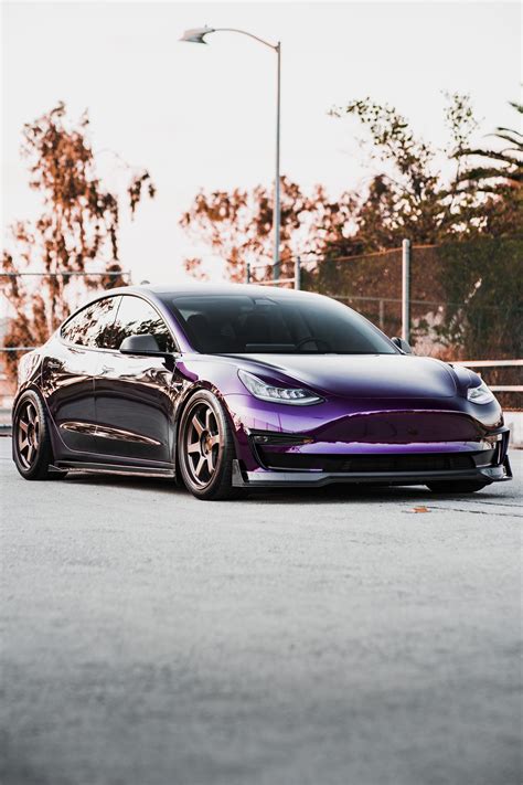 My Midnight Purple Tesla Model 3 on Volk TE37 : r/TeslaModel3