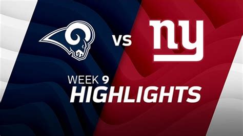 Los Angeles Rams vs. New York Giants highlights | Week 9