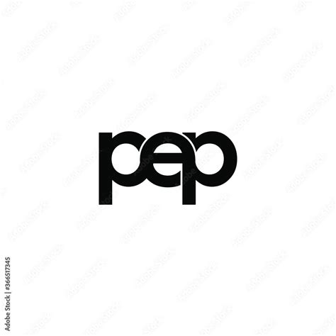 pep letter original monogram logo design Stock Vector | Adobe Stock