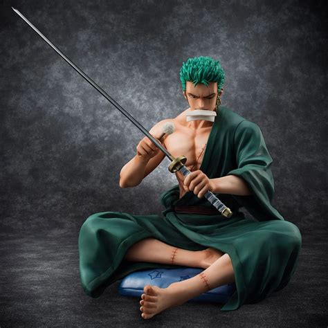 Aliexpress.com : Buy One Piece Zoro Action Figure 1/8 scale painted figure Sitting Ver. Roronoa ...