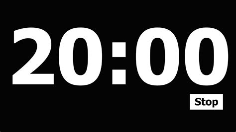 Start 20 Minute Timer