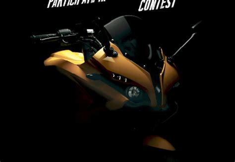 Bajaj Pulsar RS200 teaser image new yellow