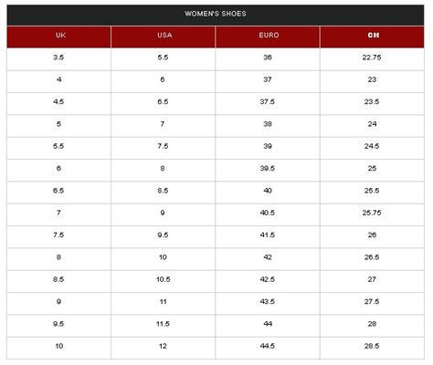 Onitsuka Tiger Size Guide