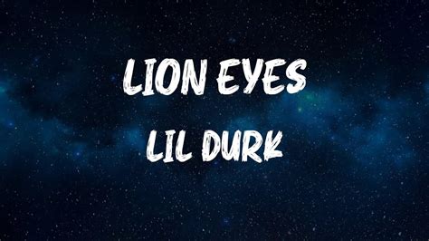 Lil Durk - Lion Eyes (Lyrics) - YouTube