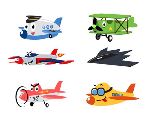 Free Cartoon Airplane Vector Vector Art & Graphics | freevector.com