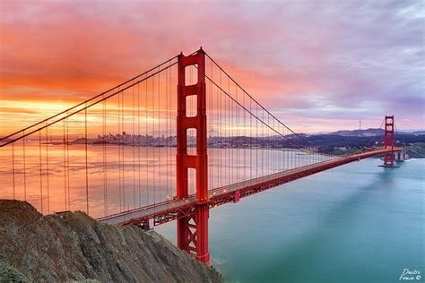 November sunrise at Golden Gate bridge | Beautiful landscape photography, Golden gate, Golden ...