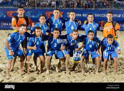 El Salvador team group line-up (ESA) for FIFA Beach Soccer World Cup ...