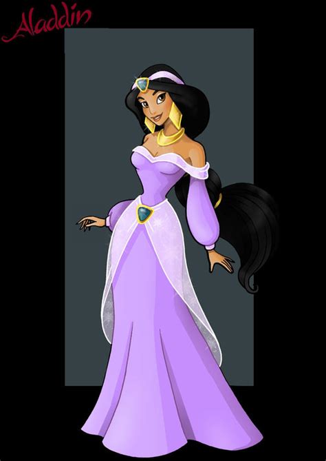 princess jasmine - purple dress by nightwing1975 on DeviantArt