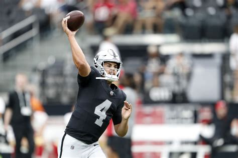 Raiders-49ers preseason: Rookie quarterback Aidan O’Connell looks good - Silver And Black Pride