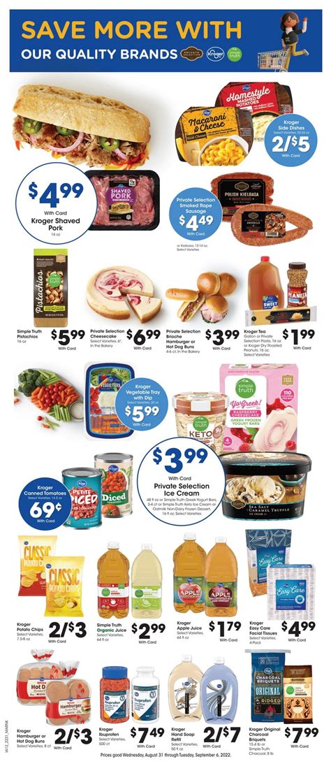 Kroger Weekly Ad Aug 31 – Sep 06, 2022