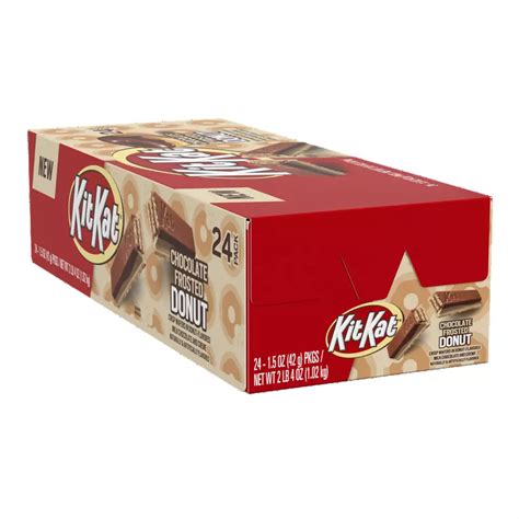 KIT KAT® Chocolate Frosted Donut Candy Bars, 1.5 oz, 24 count box