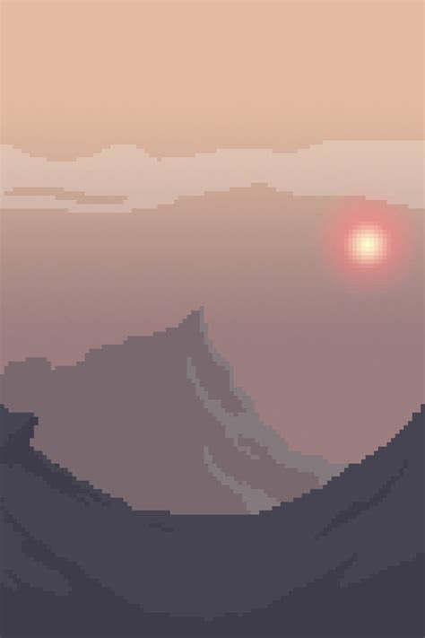 Pixel Art Landscapes by Tom Lewis, via Behance | Pixel art landscape, Pixel art background, Cool ...