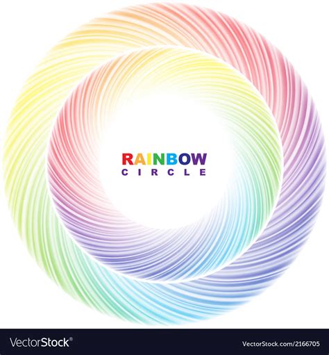 Rainbow circle Royalty Free Vector Image - VectorStock