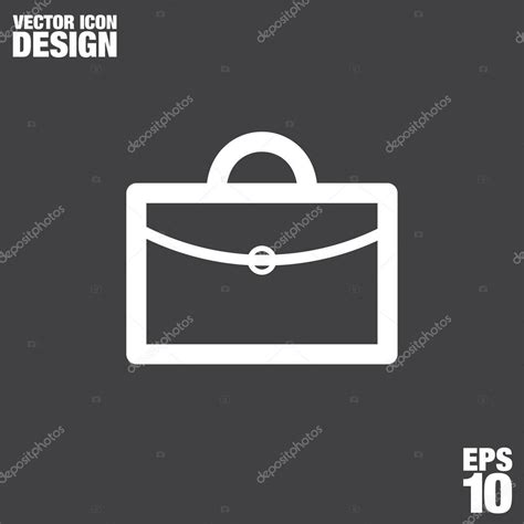 Briefcase vector icon logo design — Stock Vector © quka #85474104